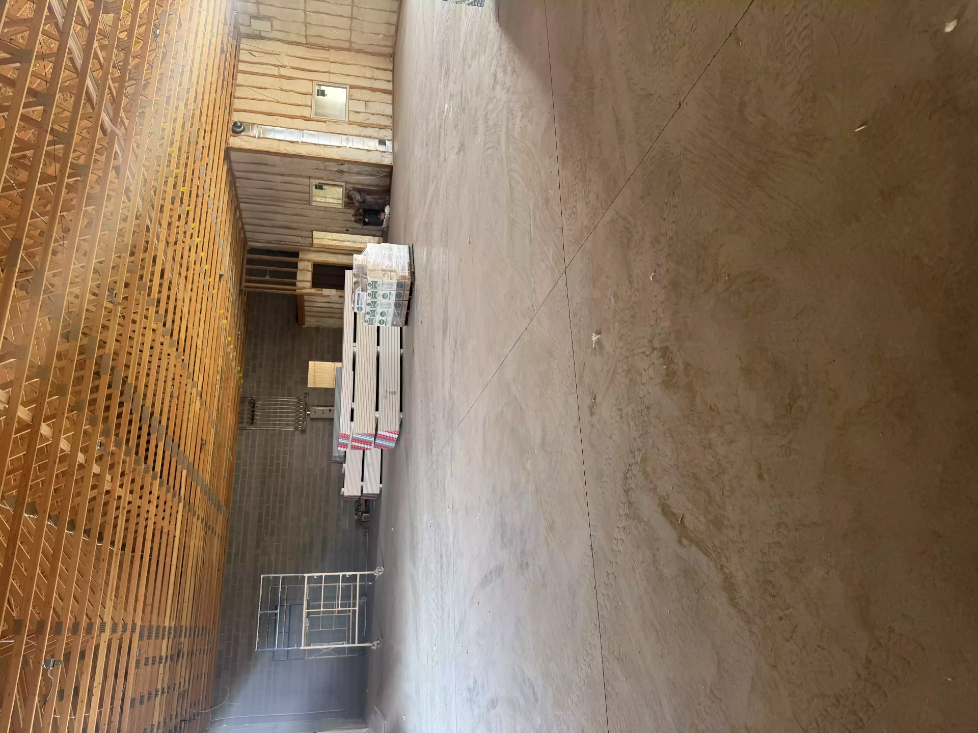 Before drywall installation